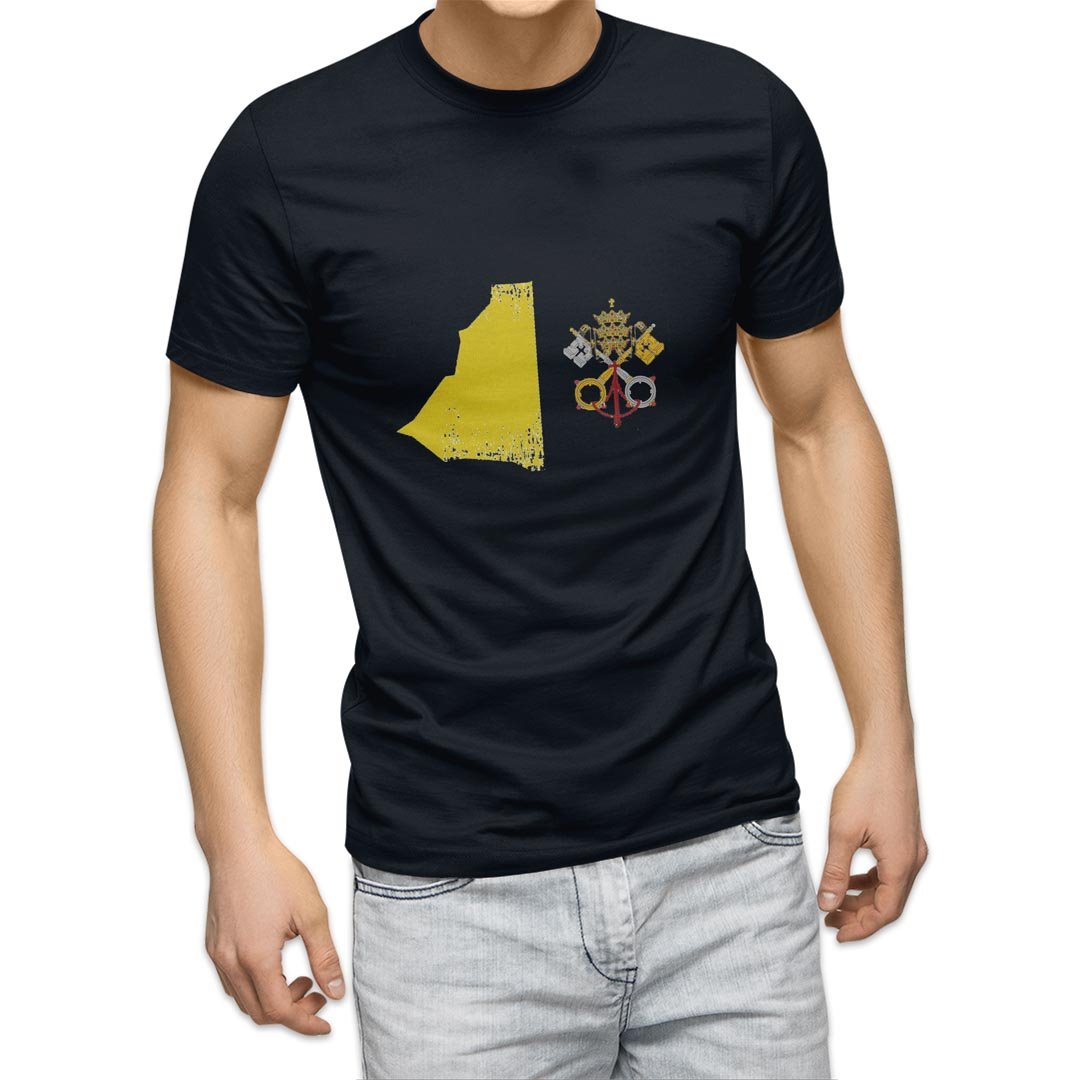 選べる20カラー tシャツ メンズ 半袖 デザイン  S M L XL 2XL 3XL T shirt 018982 国旗 vatican バチカン｜emart｜18