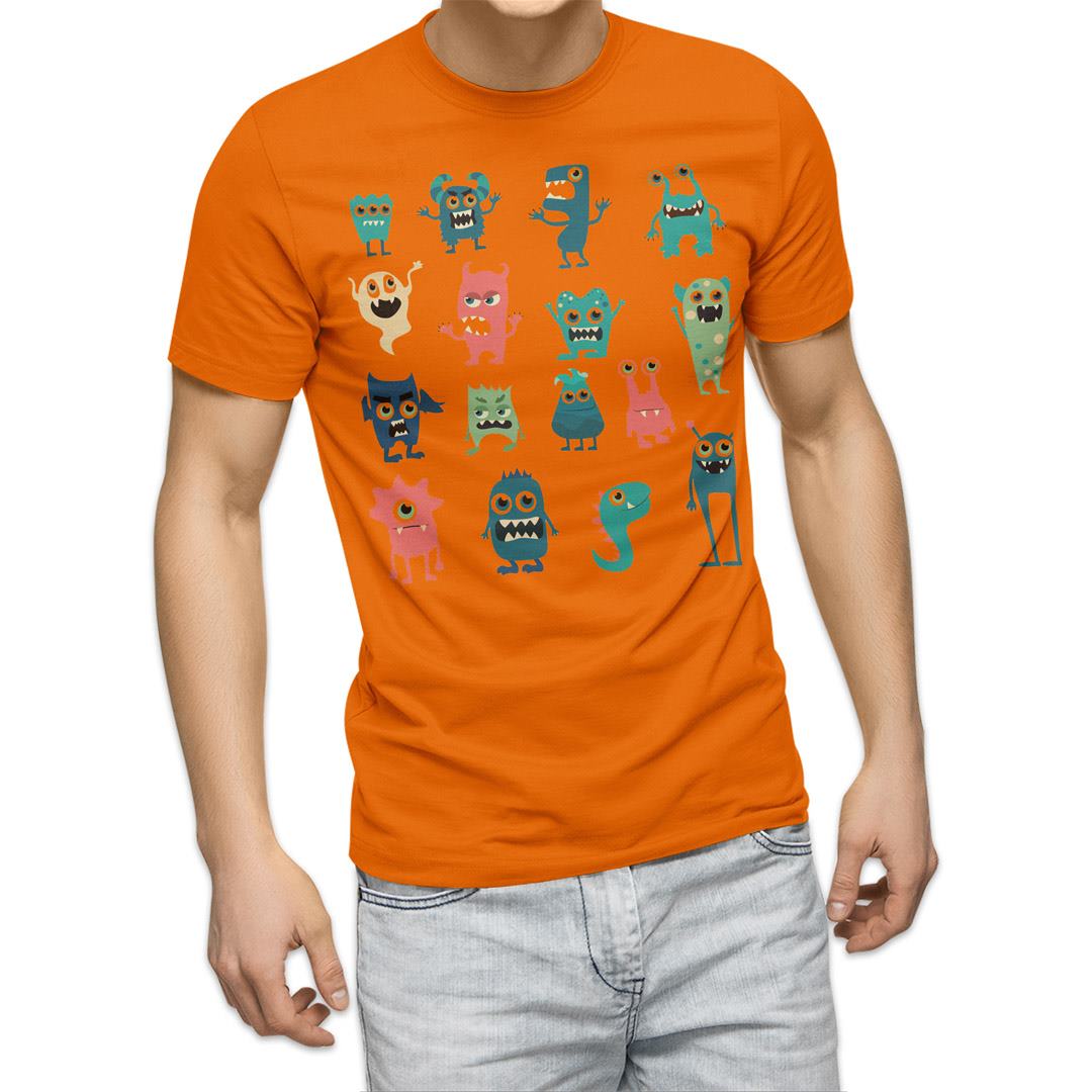 選べる20カラー tシャツ メンズ 半袖 デザイン  S M L XL 2XL 3XL T shirt 015774  おばけ　宇宙人　キャラクター　かわいい｜emart｜08
