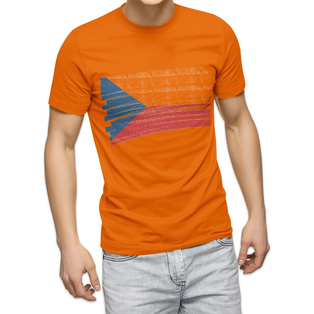 選べる20カラー tシャツ メンズ 半袖 デザイン  S M L XL 2XL 3XL T shirt 018428 国旗 czech-republic チェコ共和国｜emart｜08