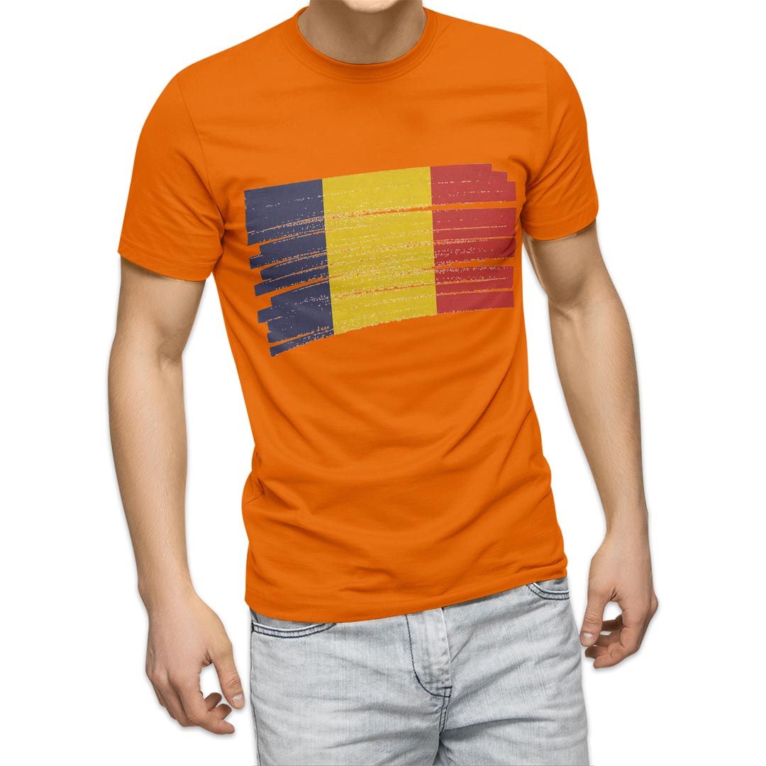 選べる20カラー tシャツ メンズ 半袖 デザイン  S M L XL 2XL 3XL T shirt 018543 国旗 romania ルーマニア｜emart｜08