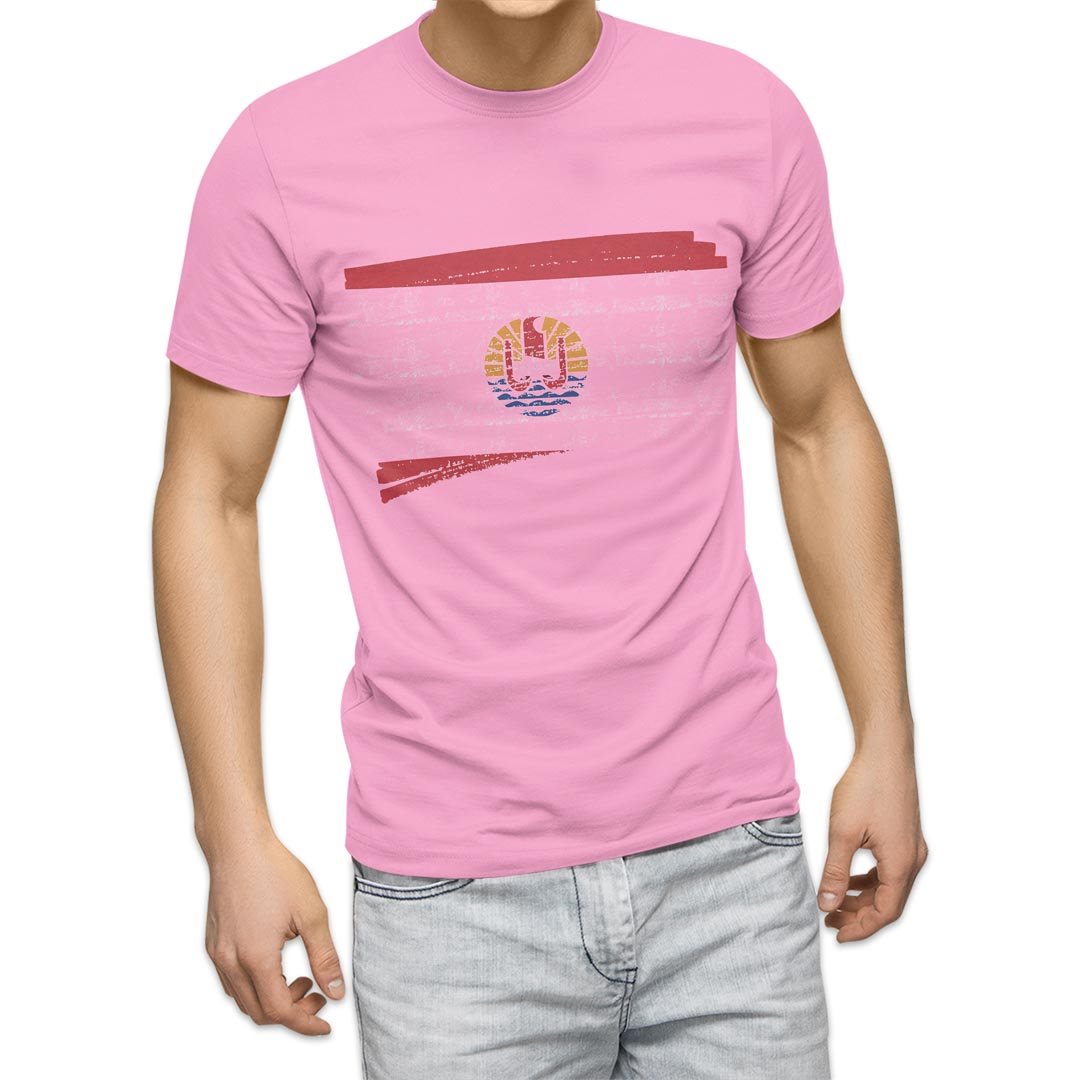 選べる20カラー tシャツ メンズ 半袖 デザイン  S M L XL 2XL 3XL T shirt 018450 国旗 french-polynesia フランス領ポリネシア｜emart｜11