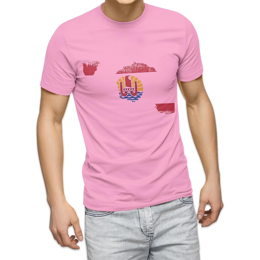 選べる20カラー tシャツ メンズ 半袖 デザイン  S M L XL 2XL 3XL T shirt 018829 国旗 french_polynesia フランス領ポリネシア｜emart｜11