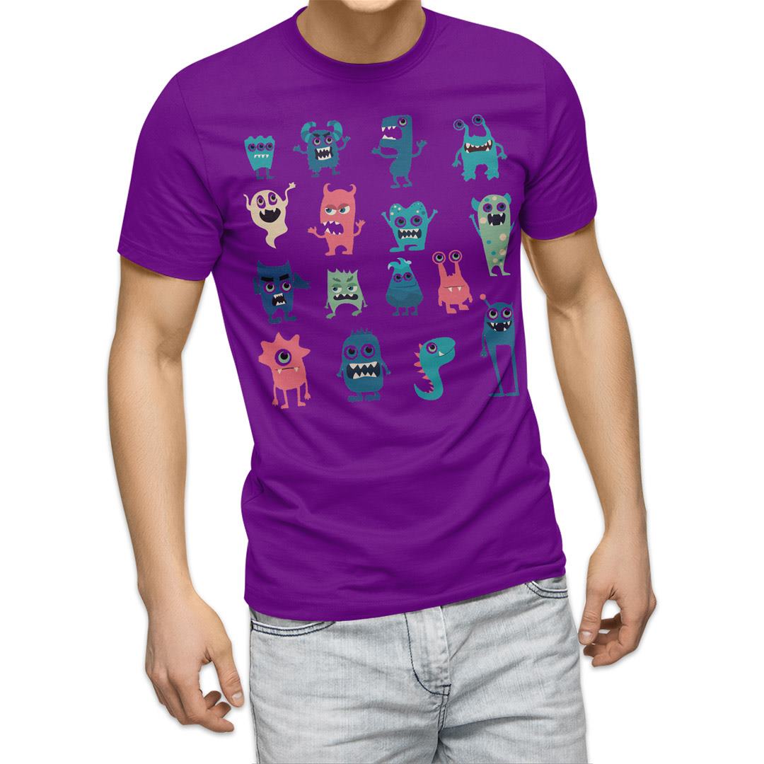 選べる20カラー tシャツ メンズ 半袖 デザイン  S M L XL 2XL 3XL T shirt 015774  おばけ　宇宙人　キャラクター　かわいい｜emart｜20