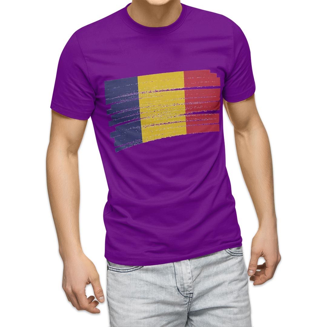 選べる20カラー tシャツ メンズ 半袖 デザイン  S M L XL 2XL 3XL T shirt 018543 国旗 romania ルーマニア｜emart｜20