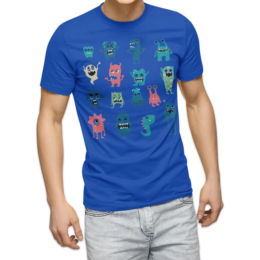 選べる20カラー tシャツ メンズ 半袖 デザイン  S M L XL 2XL 3XL T shirt 015774  おばけ　宇宙人　キャラクター　かわいい｜emart｜16