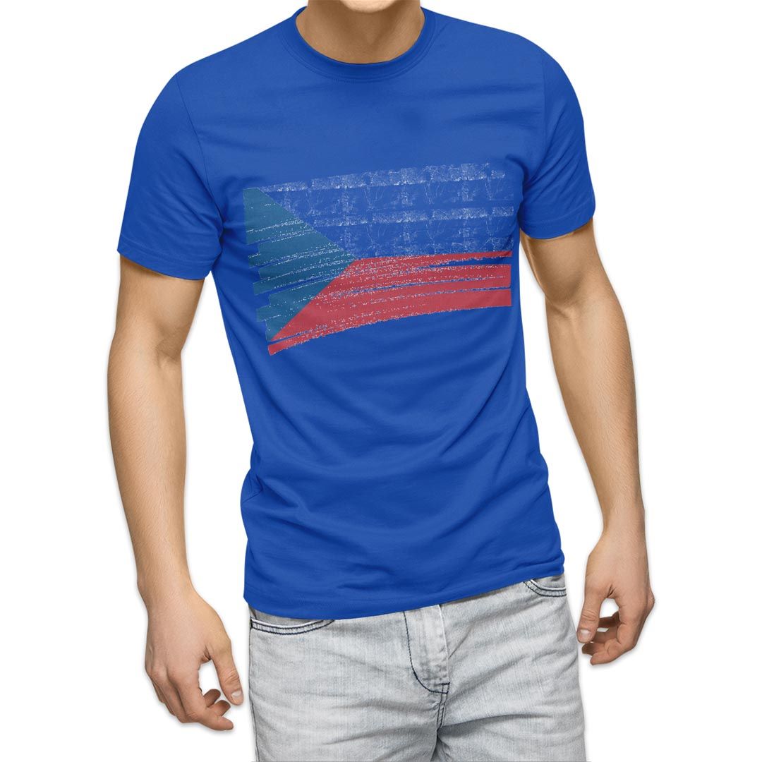選べる20カラー tシャツ メンズ 半袖 デザイン  S M L XL 2XL 3XL T shirt 018428 国旗 czech-republic チェコ共和国｜emart｜16