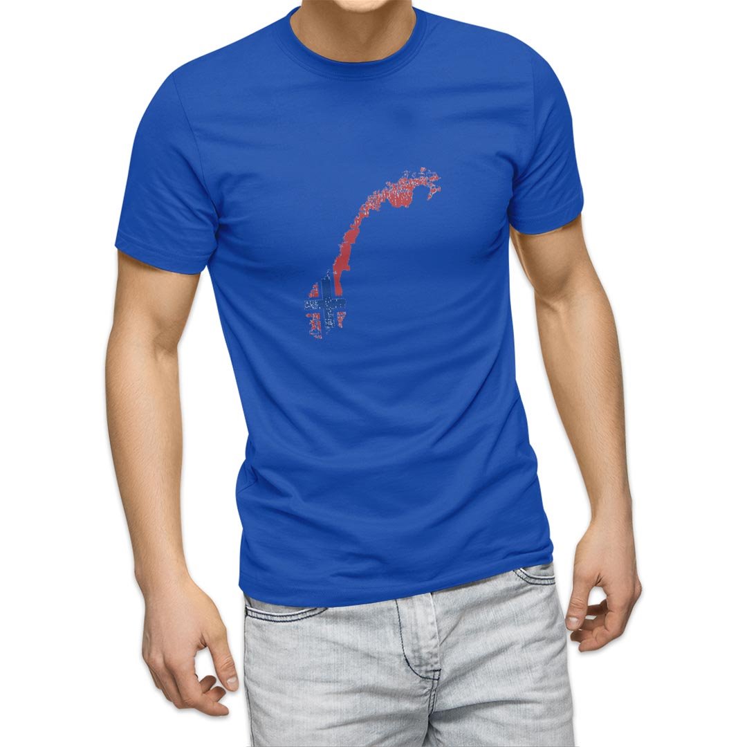 選べる20カラー tシャツ メンズ 半袖 デザイン  S M L XL 2XL 3XL T shirt 018910 国旗 norway ノルウェー｜emart｜16