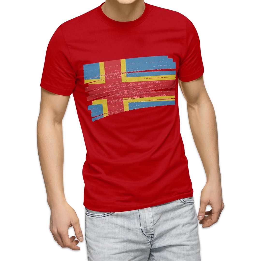 選べる20カラー tシャツ メンズ 半袖 デザイン  S M L XL 2XL 3XL T shirt 018378 国旗 aland-islands オーランド諸島｜emart｜12