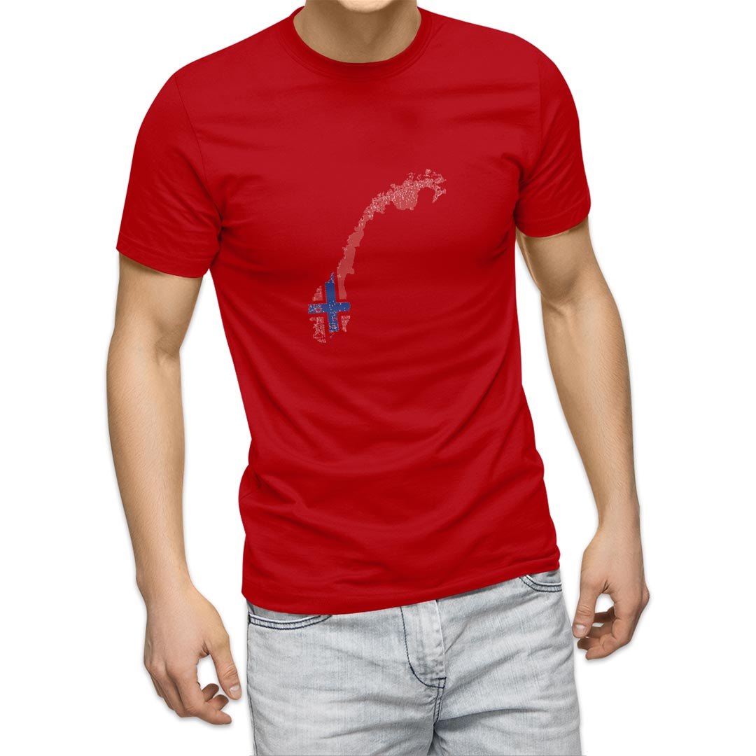 選べる20カラー tシャツ メンズ 半袖 デザイン  S M L XL 2XL 3XL T shirt 018910 国旗 norway ノルウェー｜emart｜12