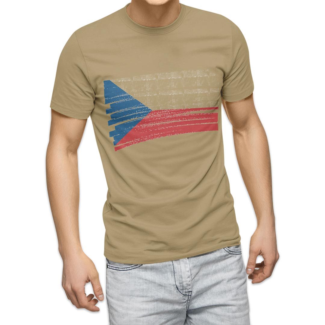 選べる20カラー tシャツ メンズ 半袖 デザイン  S M L XL 2XL 3XL T shirt 018428 国旗 czech-republic チェコ共和国｜emart｜06
