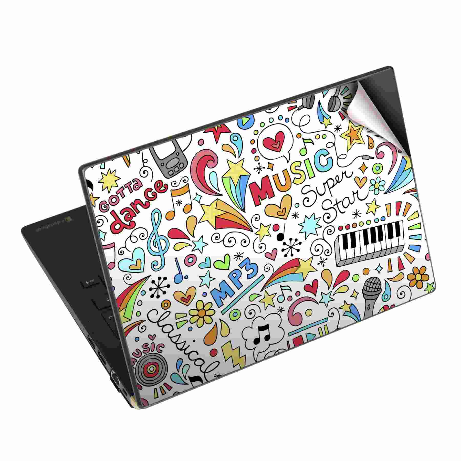 ノートパソコン スキンシール 17インチまで対応 汎用ステッカー 2枚