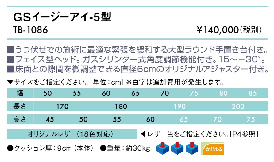 高田ベッド製作所 高田ベッド GSイージーアイ-5型 TB-1086 カイロ