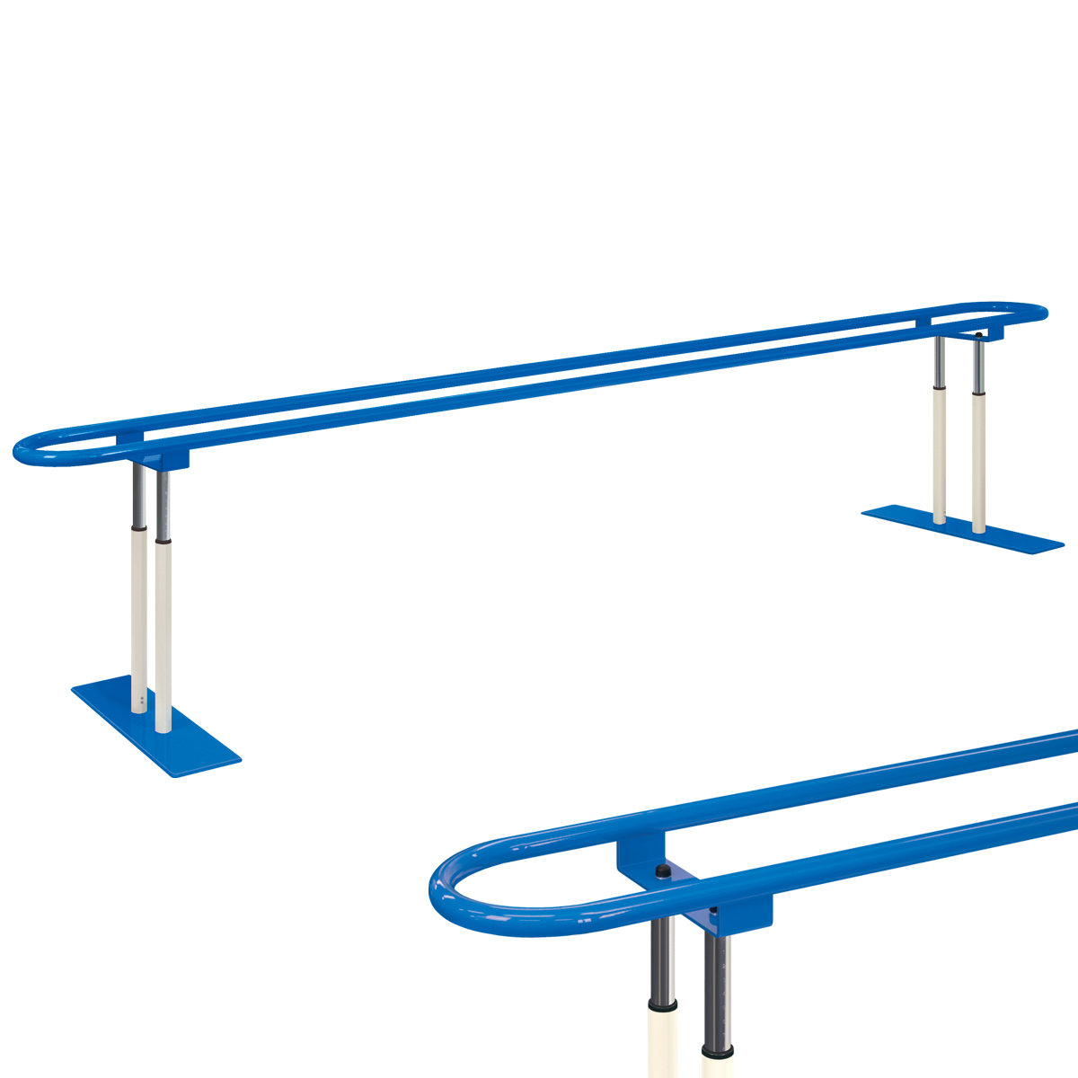 高田ベッド ラウンド平行棒 （長さ400cmは送料お見積もり） TB-1198