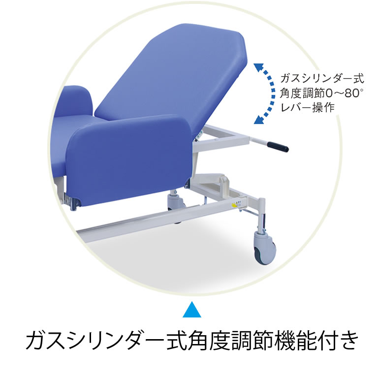 高田ベッド 手動ＧＳストレッチャーＢ型 TB-1624 リクライニング 手動昇降ストレッチャー ガード 搬送 医療用 担架 移乗 介護