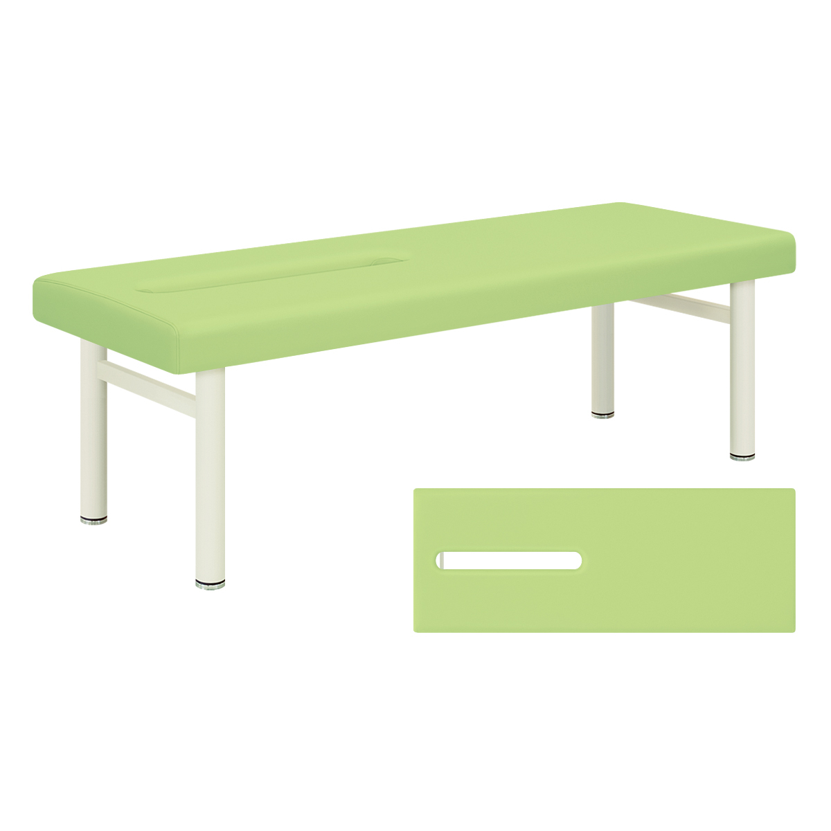 長穴有孔加工のマッサージベッド