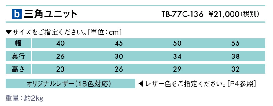 三角ユニット仕様