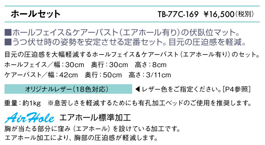 高田ベッド製作所 高田ベッド ホールセット TB-77C-169 ホールフェイス