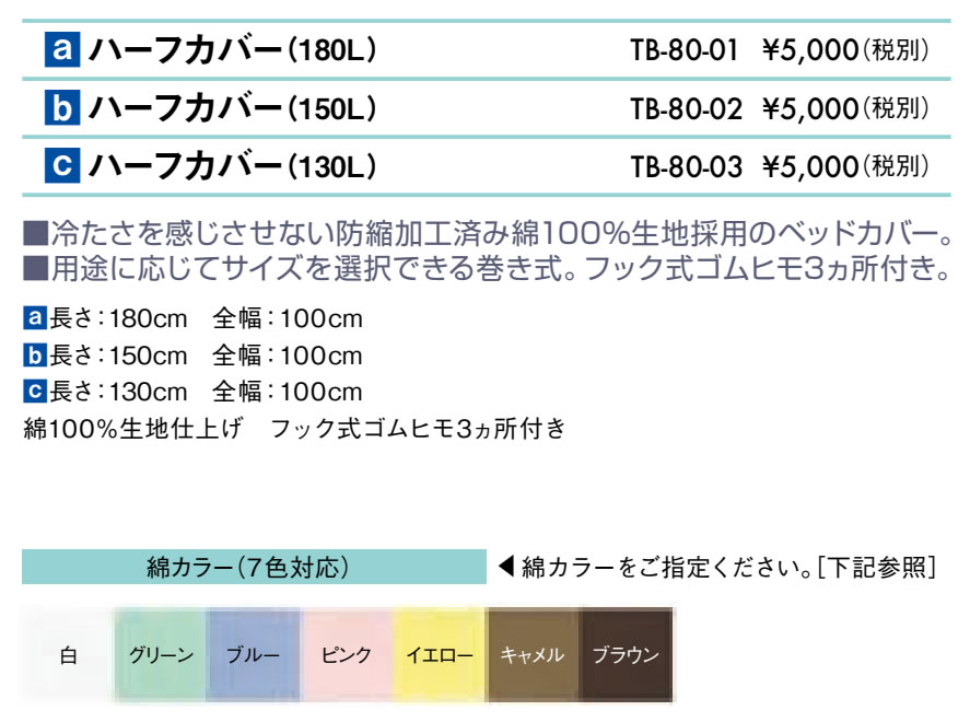 ハーフカバー仕様