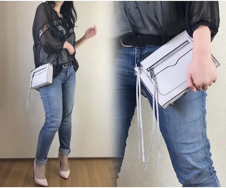 REBECCA MINKOFF 本革 レザー ファスナー 2Way ショルダー