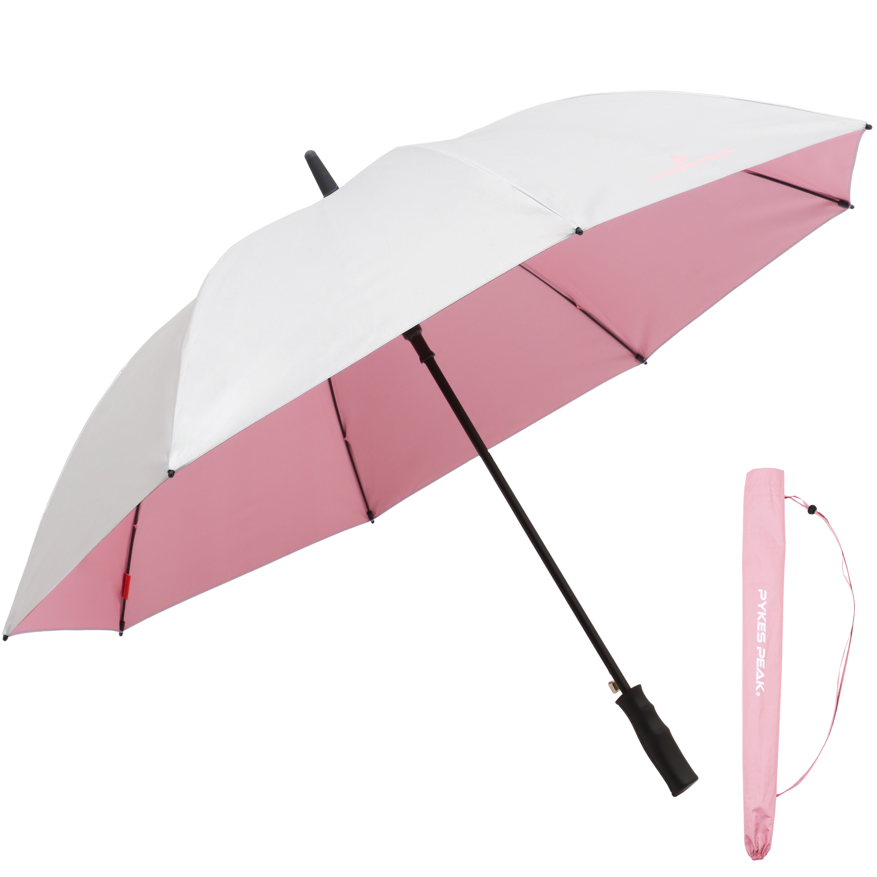 日傘 ゴルフ傘 大きい uvカット 軽量 ワンタッチ メンズ レディース 軽量 晴雨兼用 スポーツ 袋 持ち手 おしゃれ パイクスピーク | PYKES PEAK | 06