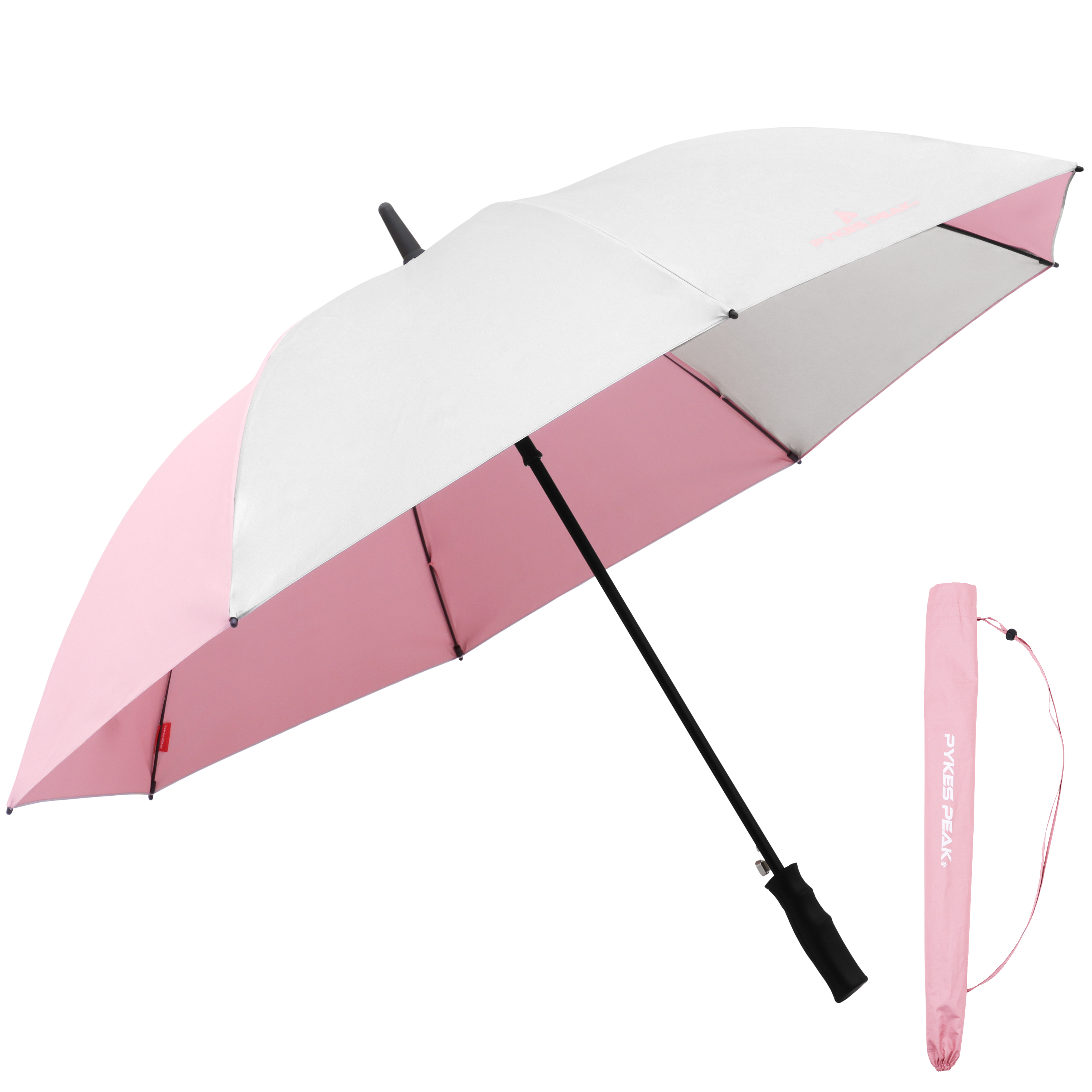 日傘 ゴルフ傘 大きい uvカット 軽量 ワンタッチ メンズ レディース 軽量 晴雨兼用 スポーツ 袋 持ち手 おしゃれ パイクスピーク | PYKES PEAK | 09