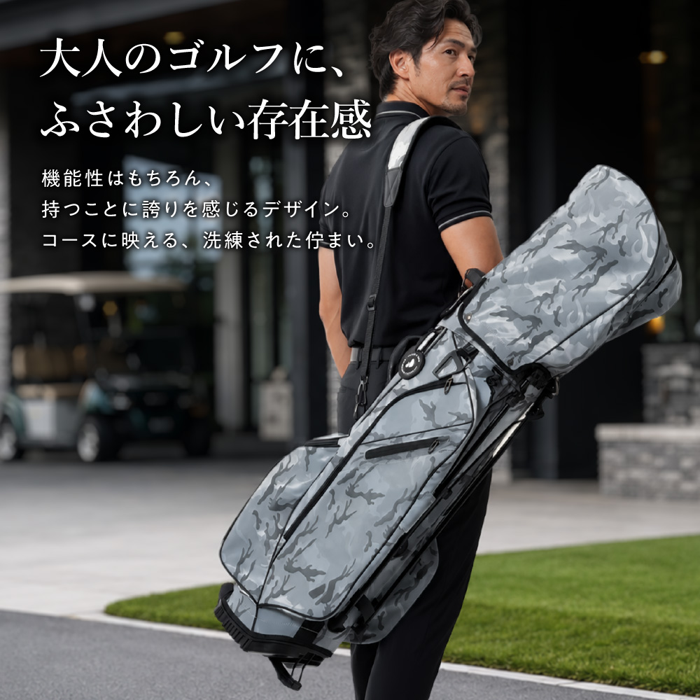 キャディバッグ（色：シルバー系）｜ゴルフ用バッグ｜ゴルフ｜スポーツ