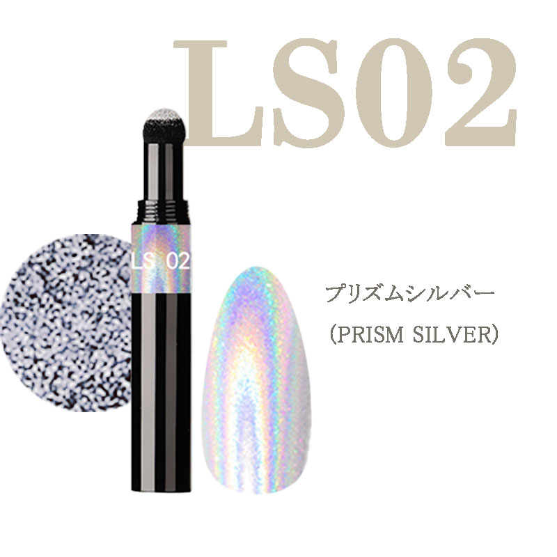 ネイルアート ミラーパウダーペン 全16色 ミラーパウダー メタリック