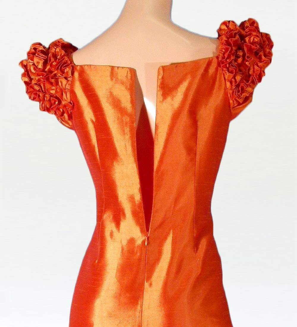 フラドレス シャンタン オレンジ M(F)サイズ 1013oF : emika - 通販