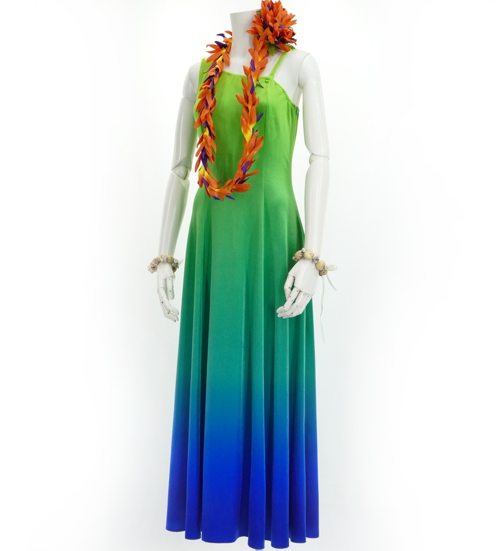 フラドレス [S・M・Lサイズ] グラデーション ワンショルダー イエロー