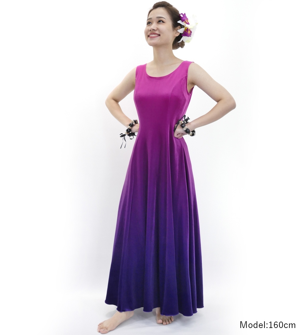 ☆新品未使用☆MMJ　フラドレス　XS-Sサイズ　ベロア　ラメ入　カラードレス フラドレス [S・M・Lサイズ] ベロア ロング丈 パープル×ダークパープル