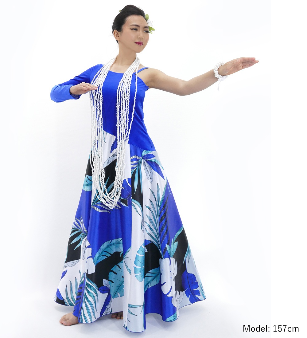 フラドレス [S・M・Lサイズ] ロング丈 ワンショルダー ロングスリーブ