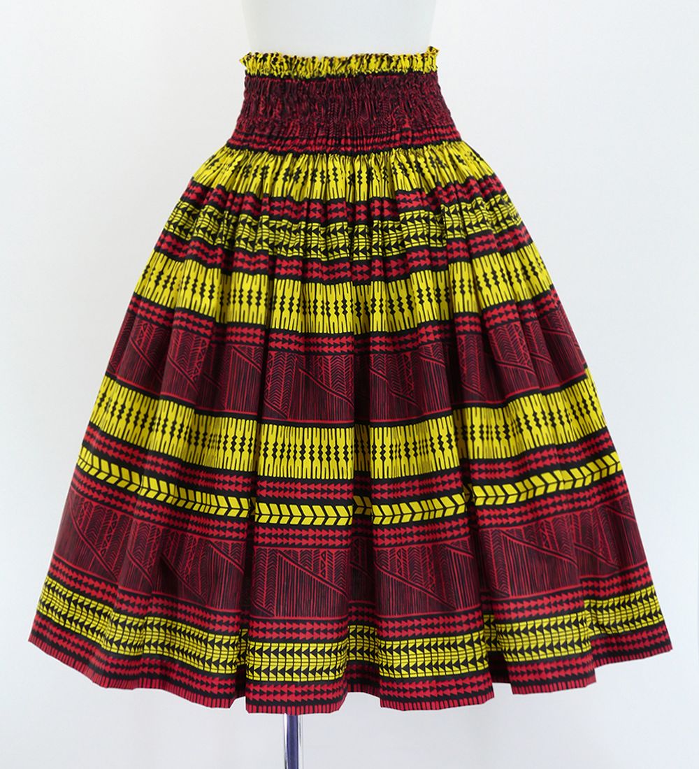 フラダンス パウスカート シングル73cm丈 レッド 2880 : emika