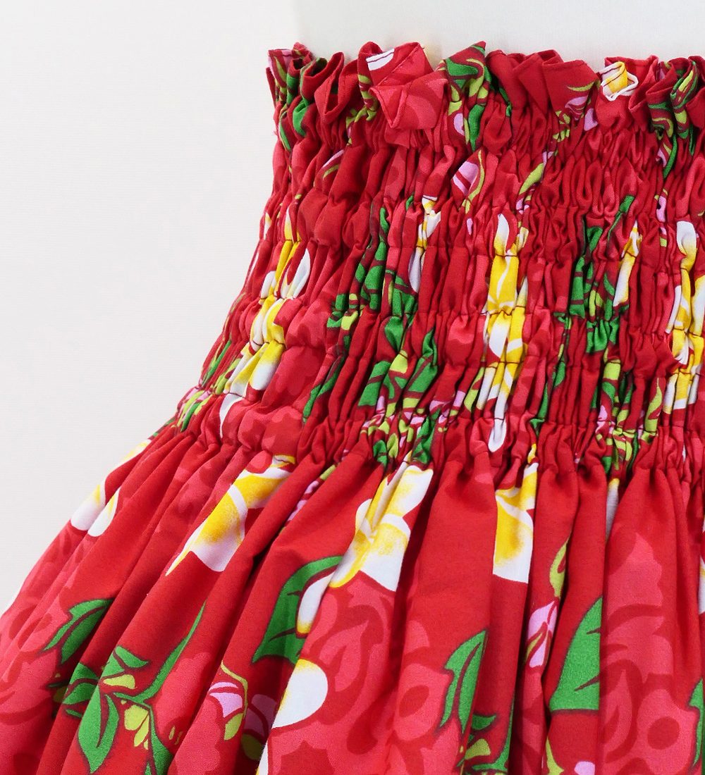 フラダンス パウスカート シングル73cm丈 レッド 2885 : emika - 通販