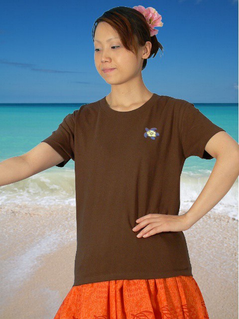 フラダンス Tシャツ [XL] ホヌ ブラウン 484xlbr :484xlbr:emika - 通販 - Yahoo!ショッピング