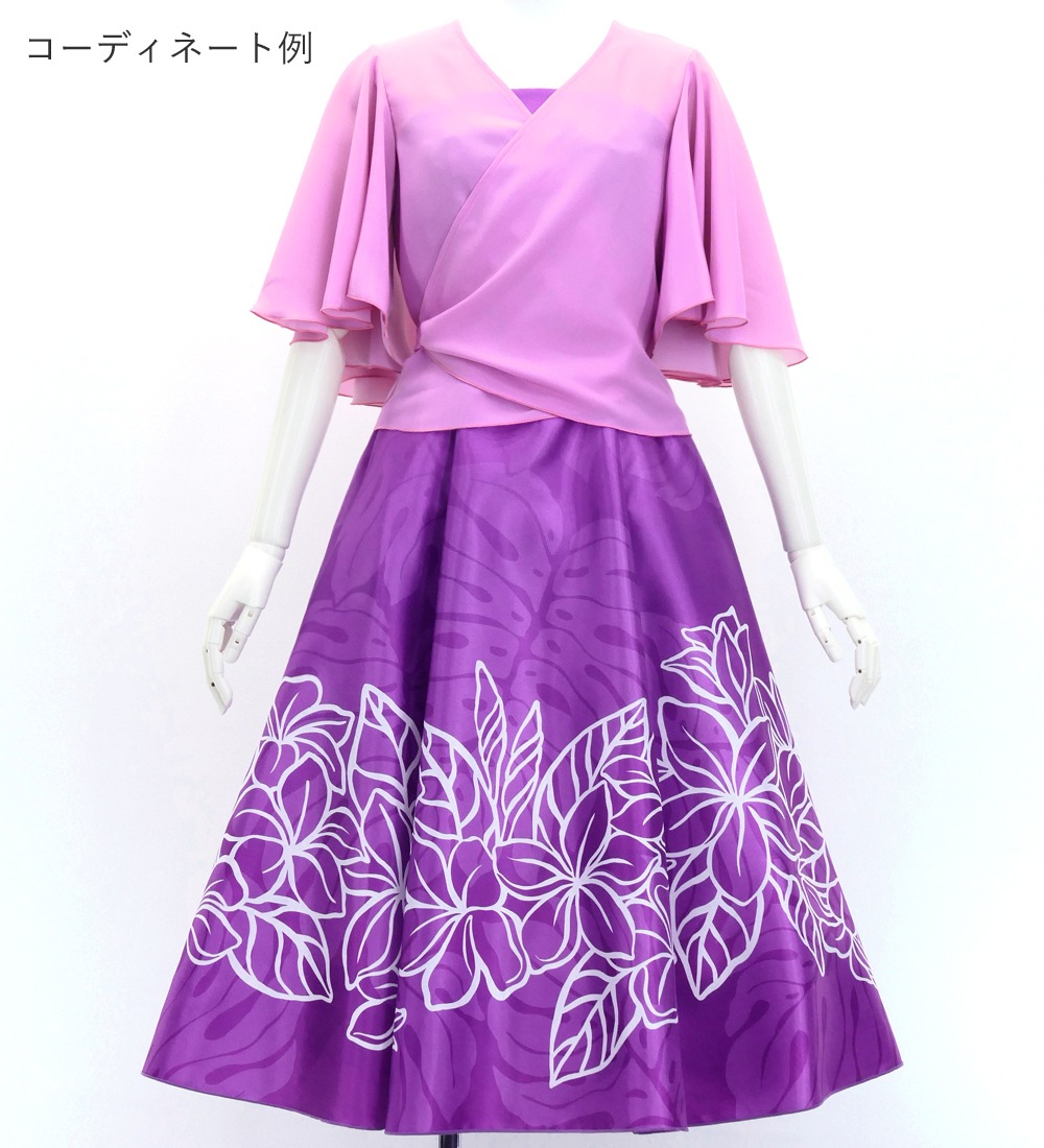 45R インド リネン ツイル カシュクール ブラウス　2 ピンク　麻　フリル 45R インド リネン ツイル カシュクール ブラウス 2 ピンク 麻