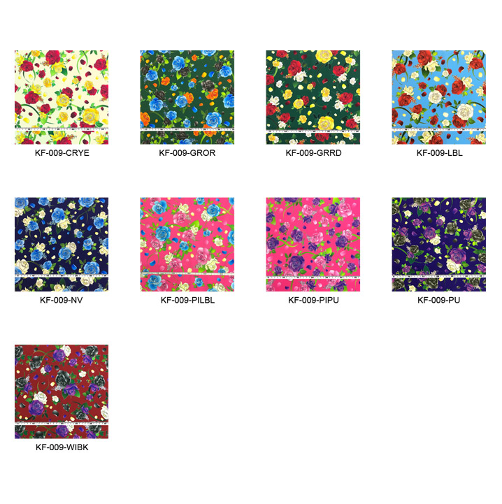 フラメンコ生地サンプル ローズ柄 KF-009 : emika - 通販 - Yahoo