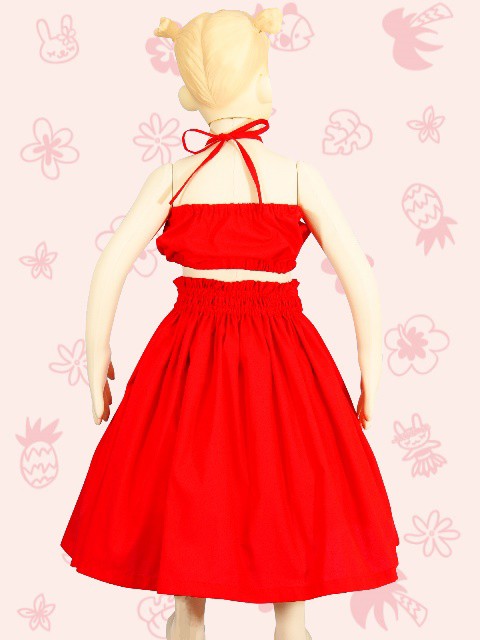 キッズ　フラダンスセット キッズ フラダンスセット フラダンス衣装 子ども キッズ パウスカート