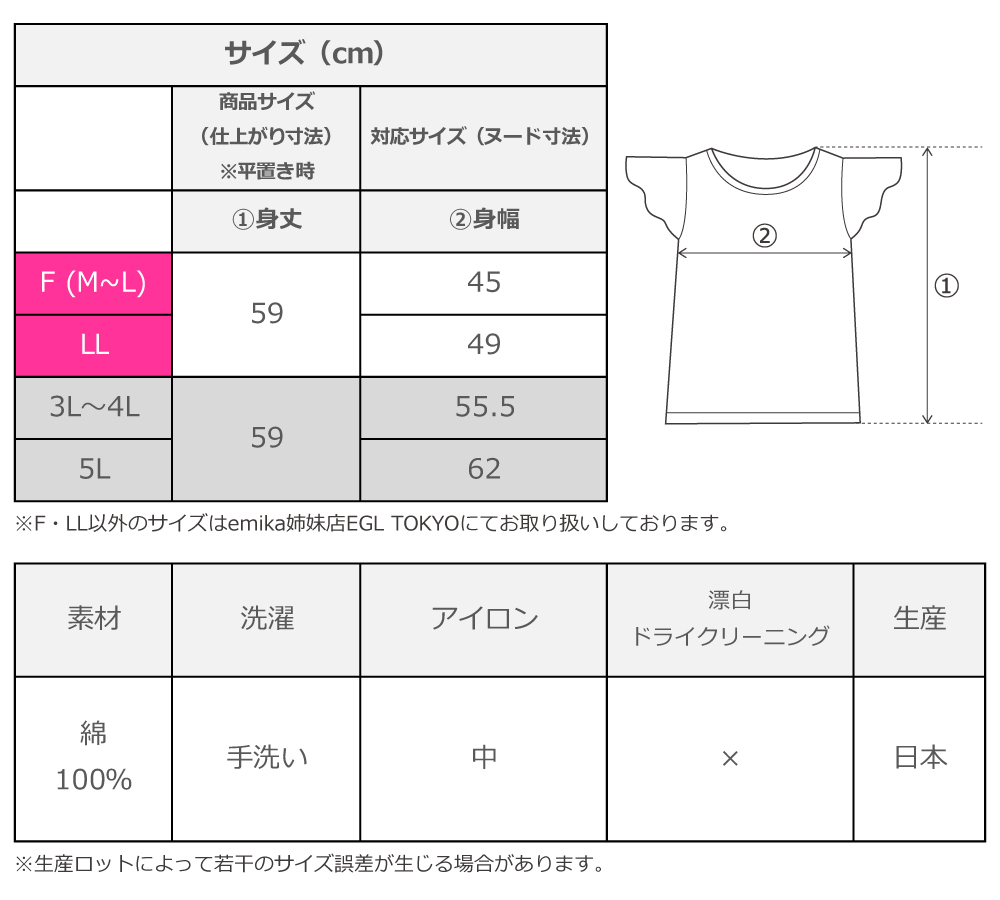 サイズ表