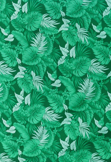 ハワイアン ファブリック グリーン K139 : emika - 通販 - Yahoo