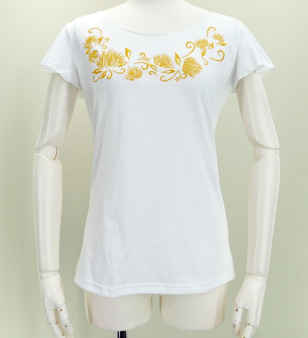 CADUNÉ フリル付きホワイトTシャツ CADUNÉ フリル付きホワイトTシャツ - メルカリ