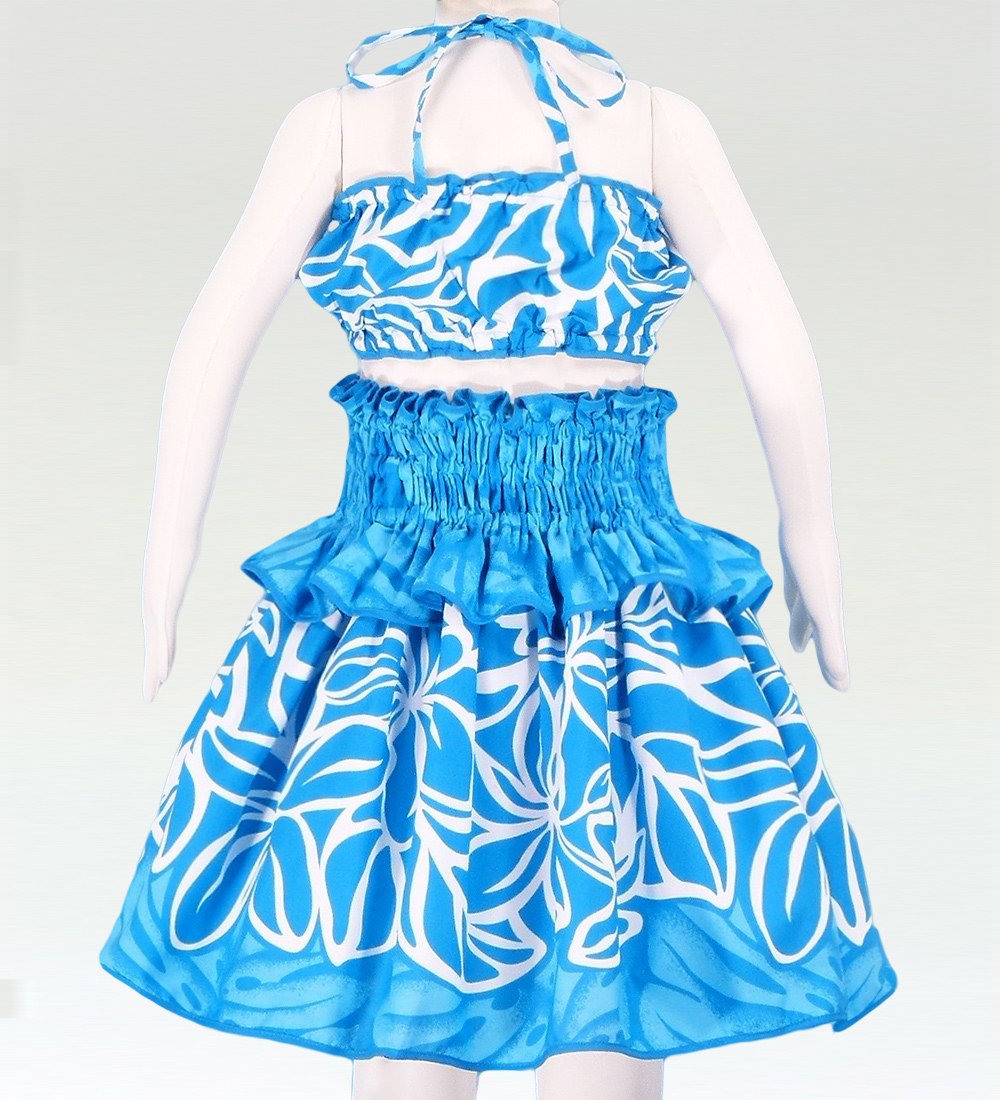 【美品 フラメンコ衣装】スカイブルー×豪華フリル ドレス 胸パット付き 3_000000016789.jpg?1725412726