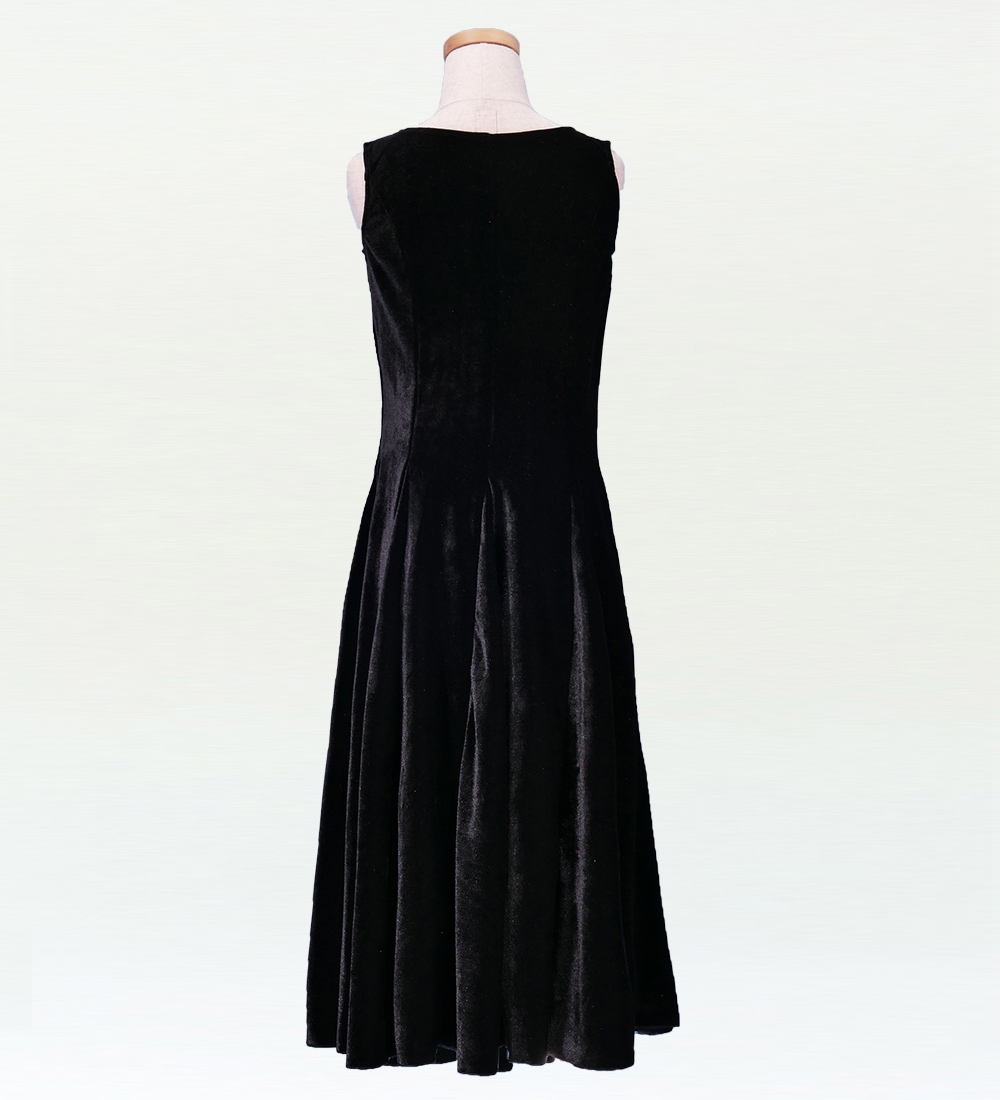 【関税込】DVF ★1着でキマる★ミミ ベルベット ドレス ブラック フラダンス ワンショルダー ベルベット・シャンタン斜め切り替え