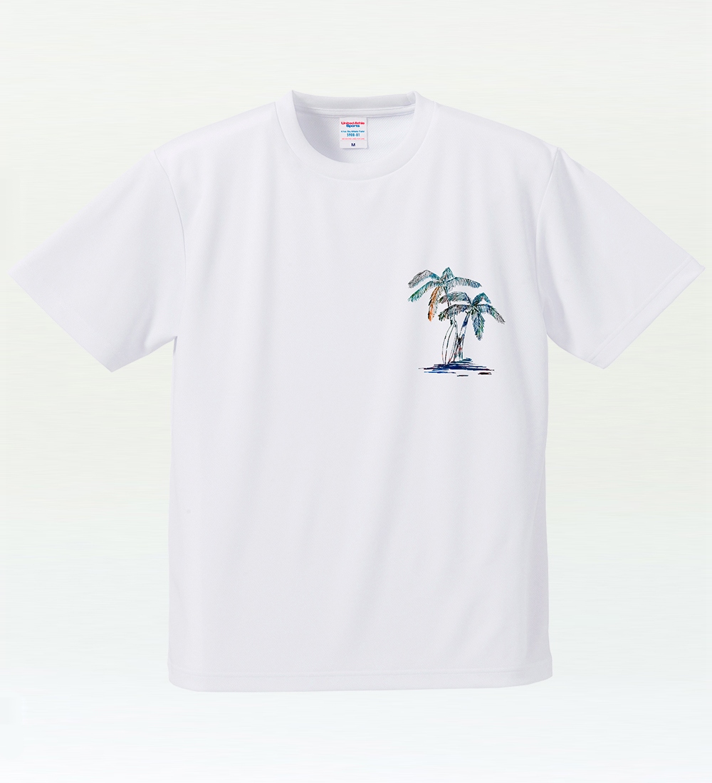 メンズ 大きいサイズ ハワイアン ドライTシャツ 吸水速乾 UVカット [3L