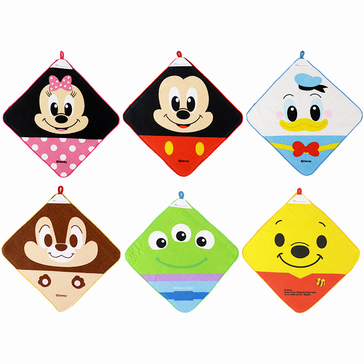 ループタオル 幼稚園 保育園 男の子 女の子 6枚 セット ループ付き