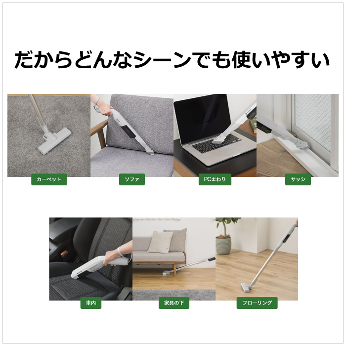 CCP 掃除機 コードレス 極軽 スティッククリーナー NOVUS ノウス CM