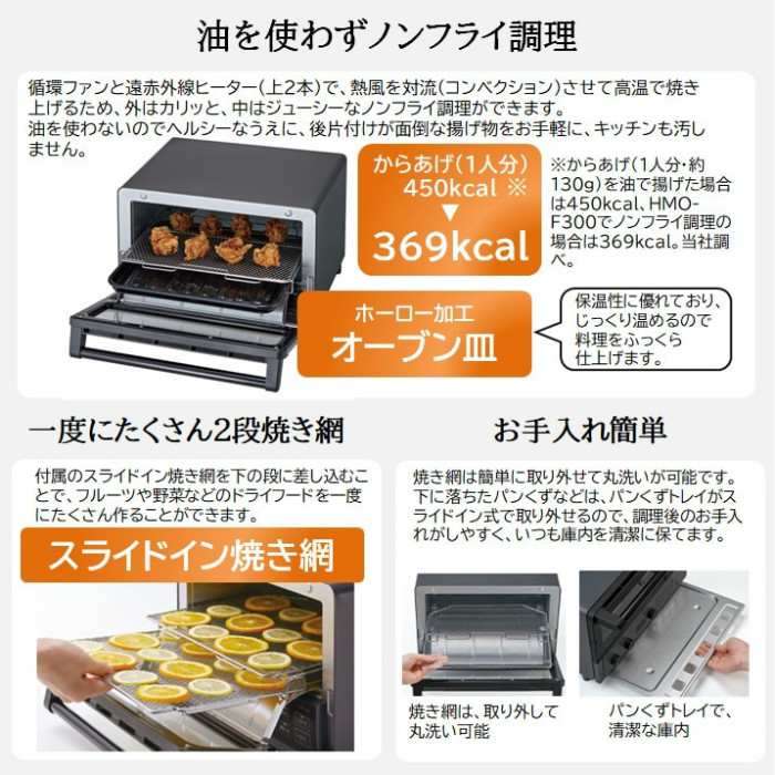 日立（HITACHI） コンベクションオーブントースター 角型パン4枚対応