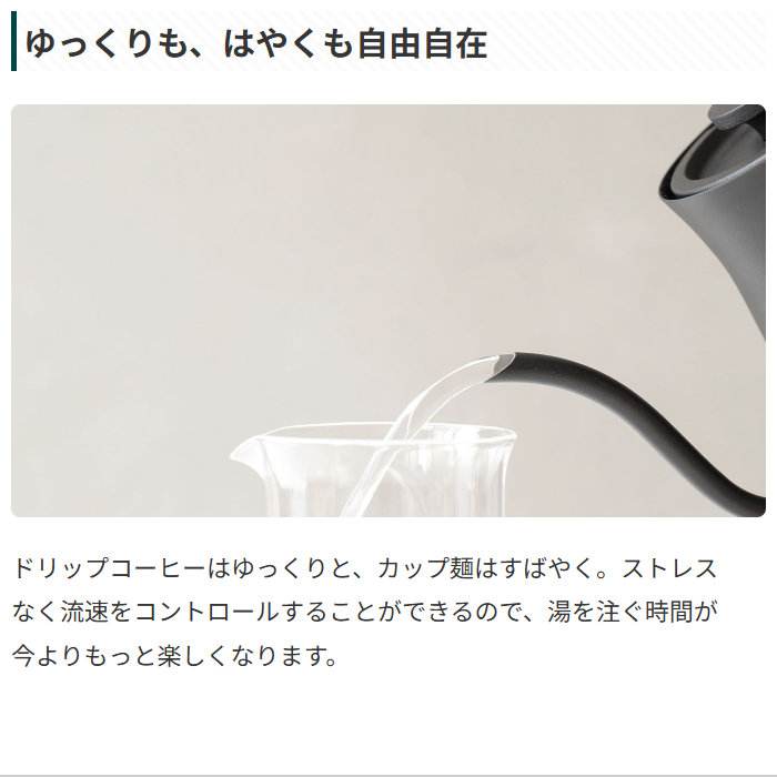 BALMUDA（バルミューダ） 電気ケトル 550ml BALMUDA The Pot ザ