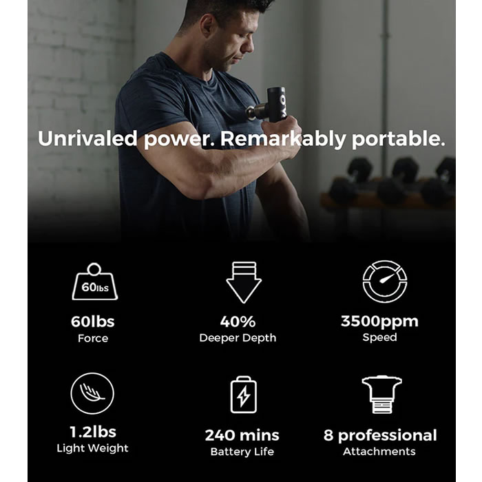 O'Yeet マッサージガン O'Yeet NEX Pro OYEET-NEX-PRO-GY グレー【60