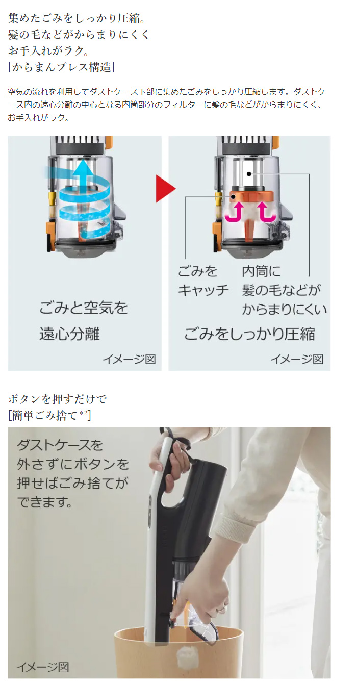 日立（HITACHI） 掃除機 サイクロン式 クリーナー すごかるスティック