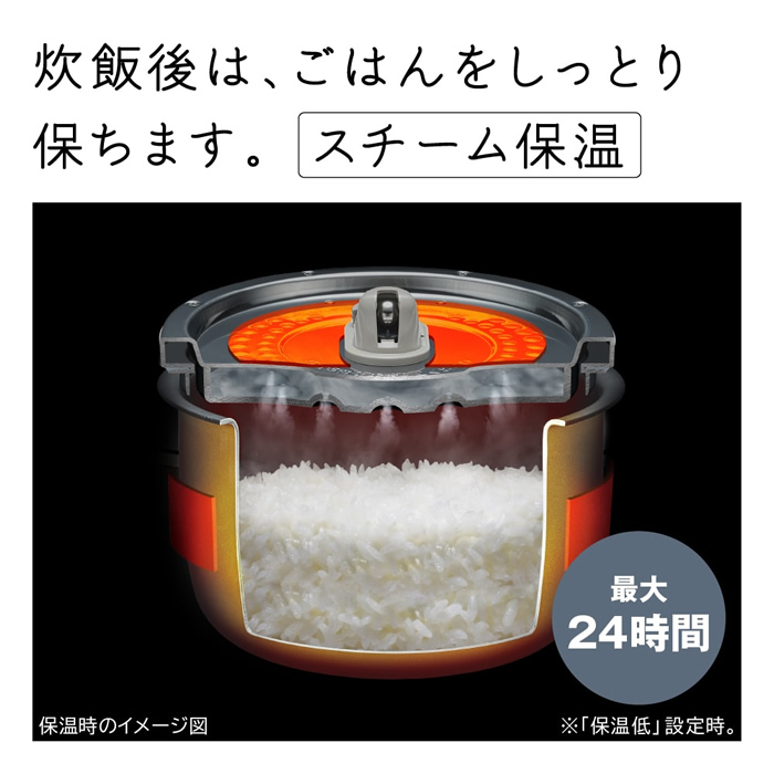 ふっくら御膳 日立 5.5合炊き IHジャー炊飯器 圧力＆スチーム RZ 